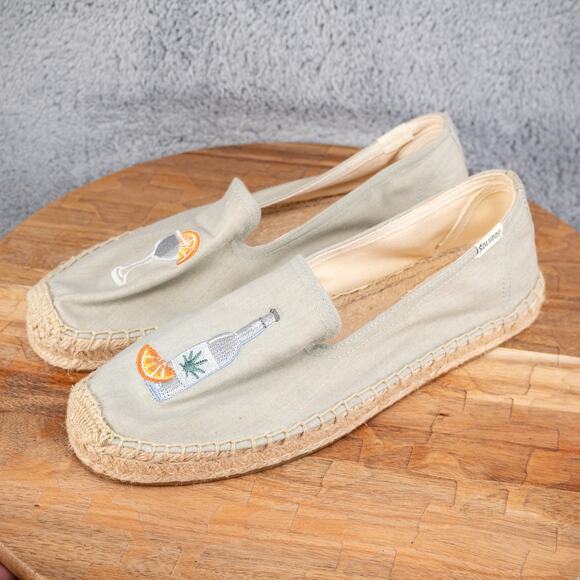 Soludos Drink Bottle Espadrille Slip On Womens Size 9 EUC - Picture 3 of 6